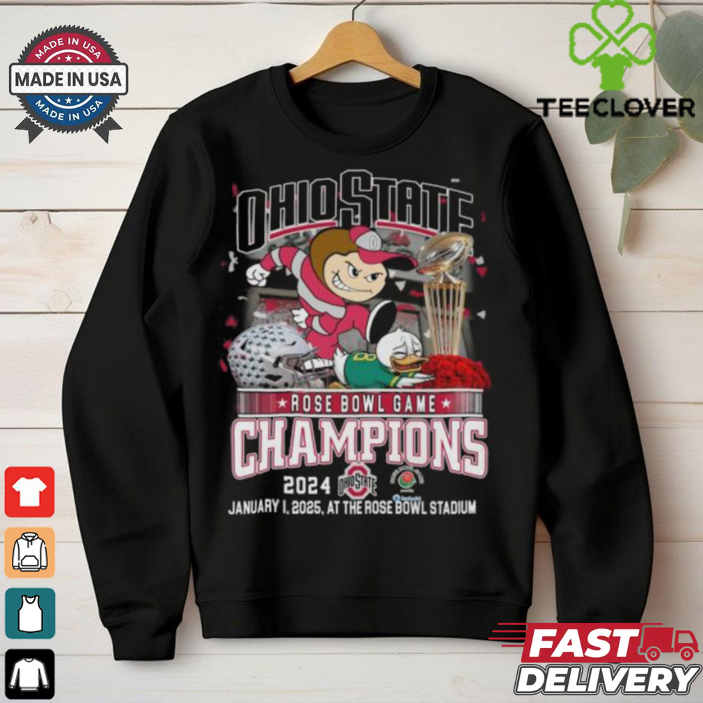 Ohio State Buckeyes Rose Bowl Game Champions 2024 Fan Pride T Shirt Fan Favorite Ohio State Buckeyes Rose Bowl Game Champions 2024 Fan Pride T Shirt Fan Favorite