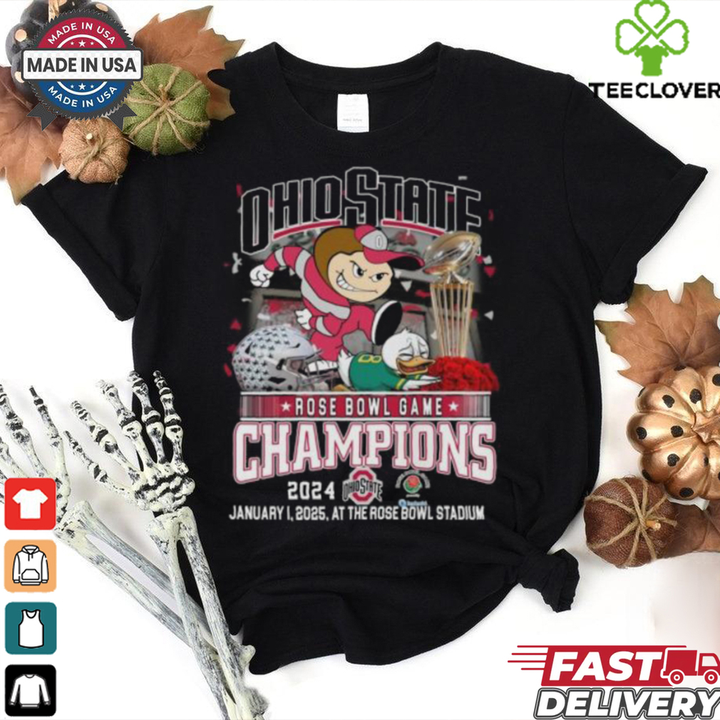 Ohio State Buckeyes Rose Bowl Game Champions 2024 Fan Pride T Shirt Fan Favorite Ohio State Buckeyes Rose Bowl Game Champions 2024 Fan Pride T Shirt Fan Favorite