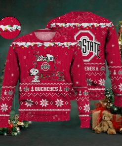 Ohio State Buckeyes Snoopy NCAA Ugly Christmas Sweater
