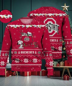 Ohio State Buckeyes Snoopy NCAA Ugly Christmas Sweater