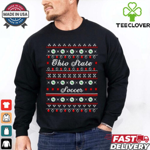 Ohio State Buckeyes Soccer ugly Christmas shirt