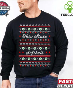 Ohio State Buckeyes Softball ugly Christmas shirt