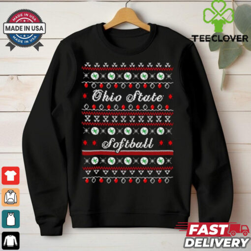 Ohio State Buckeyes Softball ugly Christmas shirt