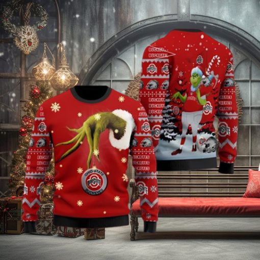 Ohio State Buckeyes Team GrinchUgly Christmas Sweater Cute Christmas Gift