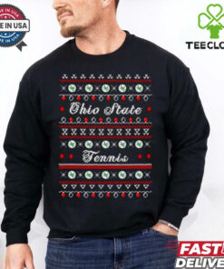 Ohio State Buckeyes Tennis ugly Christmas shirt