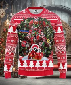 Ohio State Buckeyes Tree Ball Christmas Ugly Sweater