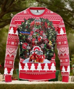 Ohio State Buckeyes Tree Ball Christmas Ugly Sweater