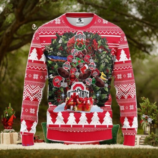 Ohio State Buckeyes Tree Ball Christmas Ugly Sweater