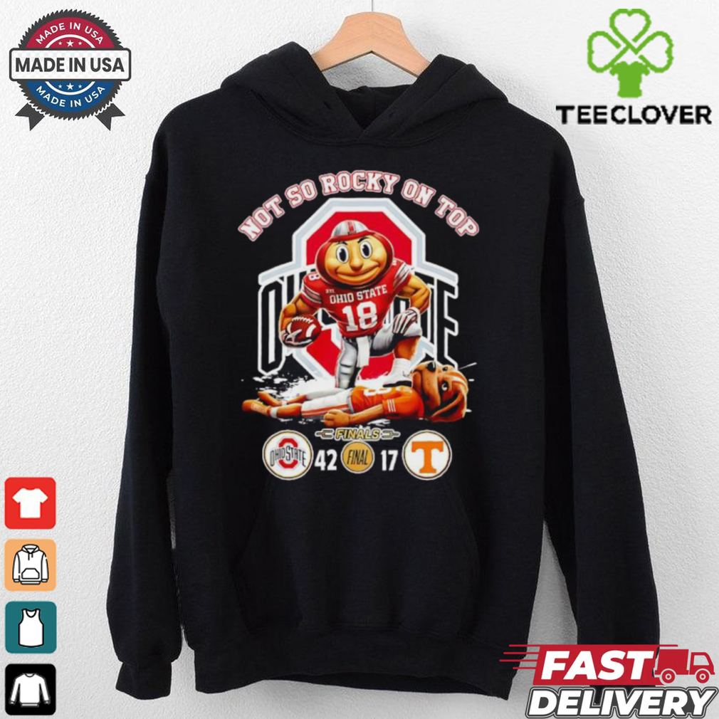 Ohio State Buckeyes not so rocky on top beat Tennesse Vols shirt Ohio State Buckeyes not so rocky on top beat Tennesse Vols shirt