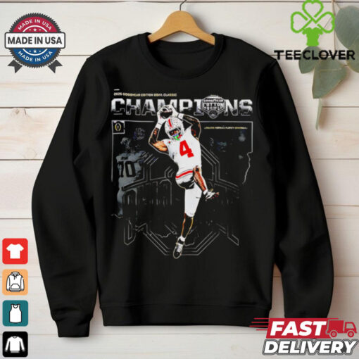 Ohio State Buckeyes number 4 Are 2025 Goodyear Cotton Bowl Classic Champions shirt