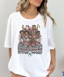 Ohio State Buckeyes team caricature football retro shirt