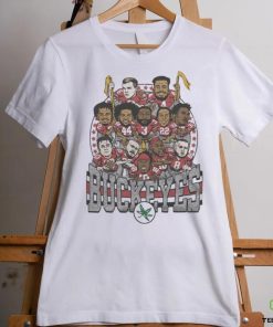 Ohio State Buckeyes team caricature football retro shirt