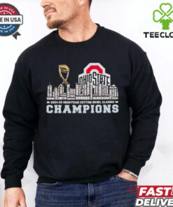Ohio State Buckeyes trophy 2025 Cotton Bowl champions players names shirt