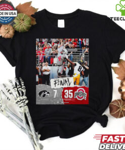 Ohio State Buckeyes wins 35 7 Iowa Hawkeyes football 2024 game final score shirt