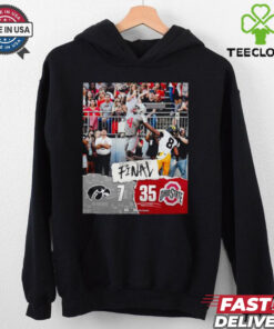 Ohio State Buckeyes wins 35 7 Iowa Hawkeyes football 2024 game final score hoodie, sweater, longsleeve, shirt v-neck, t-shirt