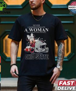 Ohio State Buckeyes x Minnie Mouse Never Underestimate A Woman Who Understands Football And Loves Shirt