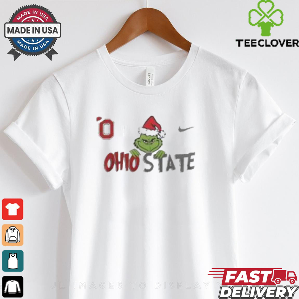 Ohio State Buckeyes x The Grinch They Not Like Us Buckeyes Christmas T shirt Ohio State Buckeyes x The Grinch They Not Like Us Buckeyes Christmas T shirt