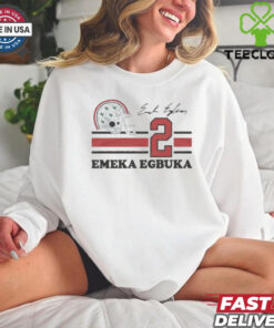 Ohio State Emeka Egbuka #2 Signature Jersey t shirt