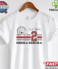 Ohio State Emeka Egbuka #2 Signature Jersey t shirt