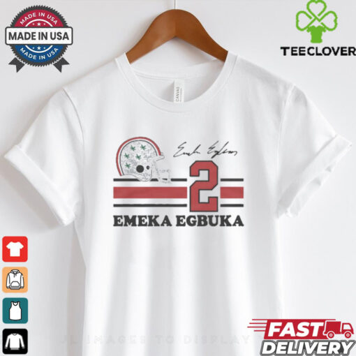 Ohio State Emeka Egbuka #2 Signature Jersey t shirt