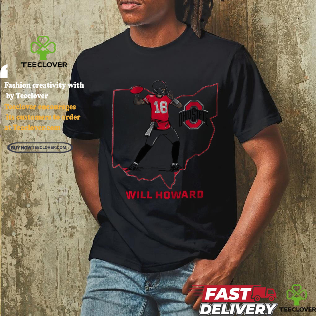 Ohio State Football_ Will Howard State Star shirt Ohio State Football_ Will Howard State Star shirt
