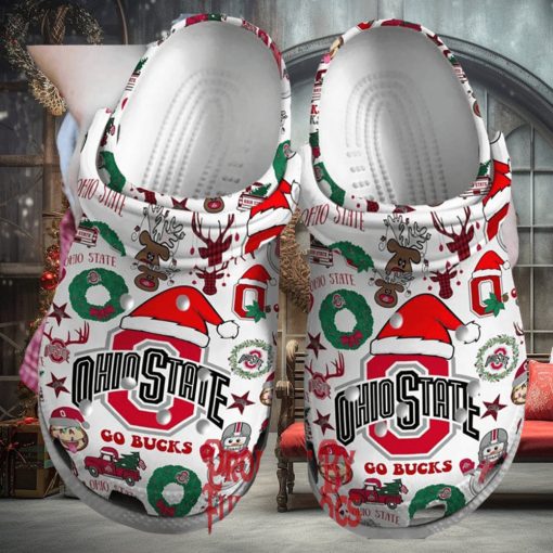 Ohio State Go Bucks Christmas Crocs