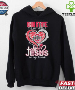 Ohio State In My Veins Jesus In My Heart Shirt