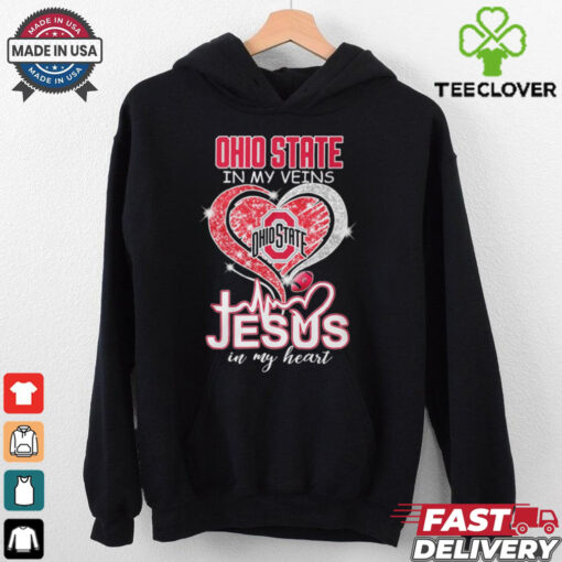 Ohio State In My Veins Jesus In My Heart Shirt