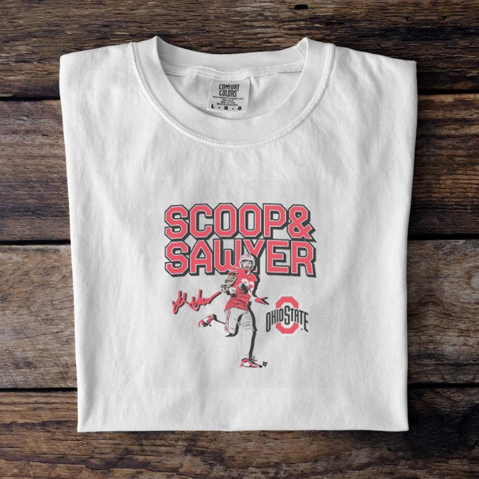 Ohio State Jack Sawyer Scoop & Score Shirt Ohio State Jack Sawyer Scoop & Score Shirt