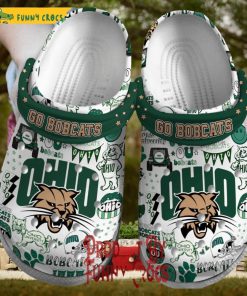 Ohio University Bobcats Football Crocs Shoes