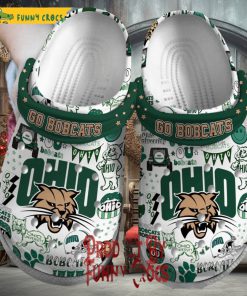 Ohio University Bobcats Football Crocs Shoes