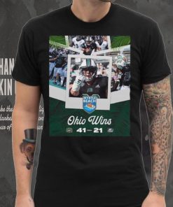 Ohio football bobcats are the myrtle beach bowl 2023 champions vs georgia southern 41 21 poster shirt