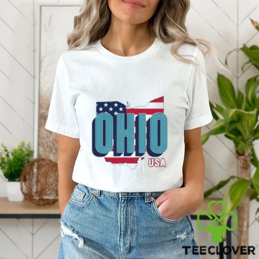 Ohio map USA flag hoodie, sweater, longsleeve, shirt v-neck, t-shirt