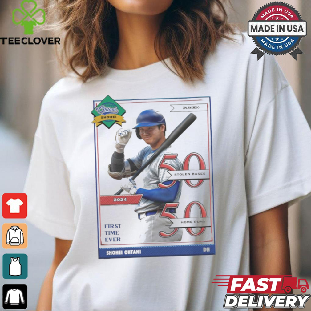 Ohtani Shohei Los Angeles Dodgers 50 Stolen Bases 50 Home Runs First Time Ever 2024 t shirt Ohtani Shohei Los Angeles Dodgers 50 Stolen Bases 50 Home Runs First Time Ever 2024 t shirt