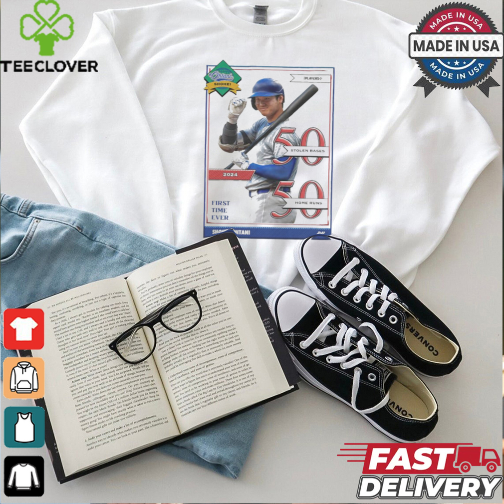 Ohtani Shohei Los Angeles Dodgers 50 Stolen Bases 50 Home Runs First Time Ever 2024 t shirt Ohtani Shohei Los Angeles Dodgers 50 Stolen Bases 50 Home Runs First Time Ever 2024 t shirt