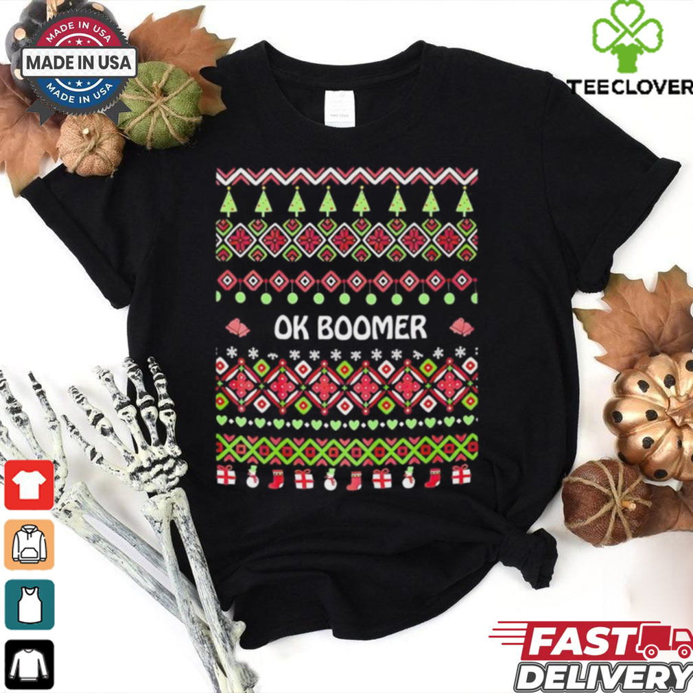 Okay boomer ugly Christmas shirt Okay boomer ugly Christmas shirt