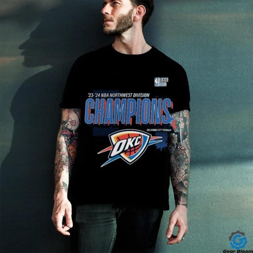 Oklahoma City Thunder 2024 Northwest Division Champions Locker Room Shirt