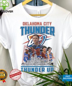 Oklahoma City Thunder Team Players 2024 Thunder Up Skyline Shirt