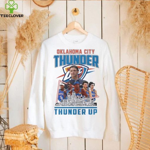 Oklahoma City Thunder Team Players 2024 Thunder Up Skyline Shirt