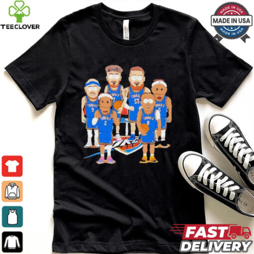 Oklahoma City Thunder team cartoon shirt