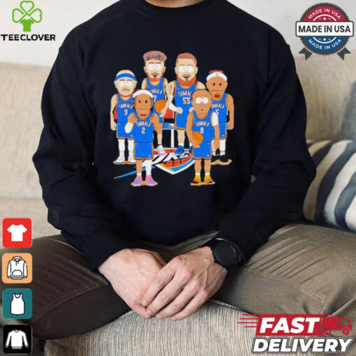 Oklahoma City Thunder team cartoon shirt
