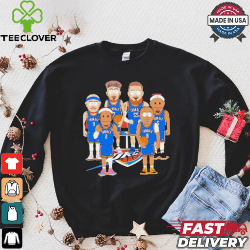 Oklahoma City Thunder team cartoon shirt