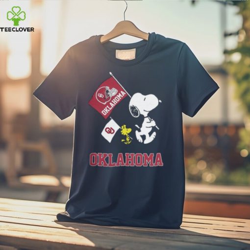 Oklahoma Snoopy Flags Funny Classic T Shirt