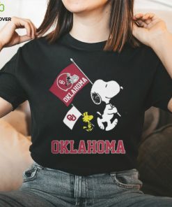 Oklahoma Snoopy Flags Funny Classic T Shirt