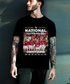 Oklahoma Softball 2024 National Champions 4x Consecutive Champions shirt