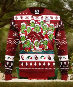 Oklahoma Sooners 12 Grinch Xmas Day Christmas Ugly Sweater