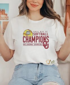 Oklahoma Sooners 2024 Big 12 Softball Conference Tournament Champions Base Stealer T Shirt