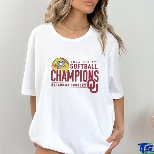 Oklahoma Sooners 2024 Big 12 Softball Conference Tournament Champions Base Stealer T Shirt