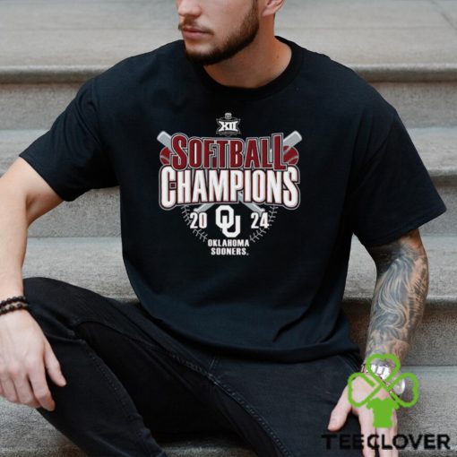 Oklahoma Sooners 2024 Big 12 Softball Conference Tournament Champions Locker Room T Shirt