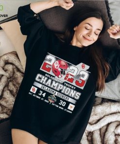 Oklahoma Sooners 34 Texas Longhorns 30 2023 Golden Hat Trophy Champions Sat, October, 07, 2023 Cotton Bowl Stadium Shirt